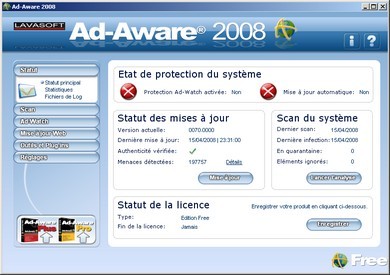 Lavasoft Ad-Aware 2008 v7.1.0.1