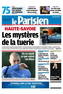 Le Parisien + Cahier de Paris du 07 Septembre 2012