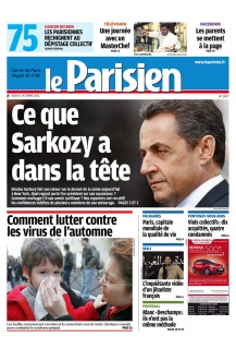 Le Parisien + Cahier de Paris du 11 Octobre 2012