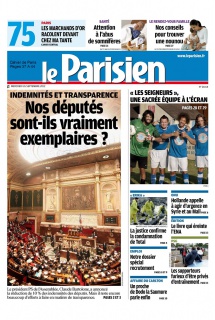 Le Parisien + Cahier de Paris du 26 Septembre 2012